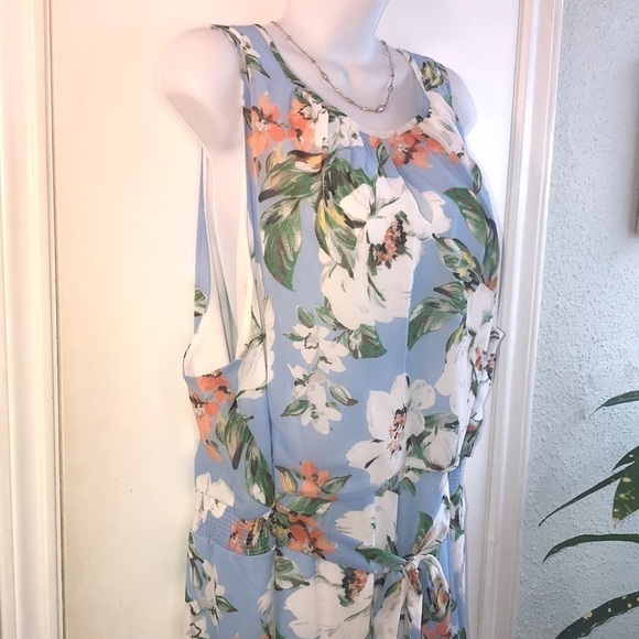 C Est. 1946 Floral Chiffon Sleeveless Maxi Dress Size 26/28 - Picture 4 of 14
